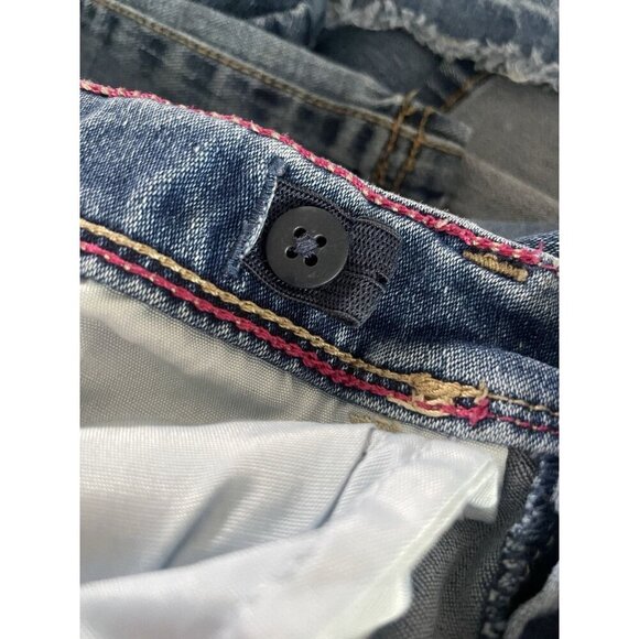 Lot Of 2 Girls Toddler 3T Denim Jeans Old Navy Floral Flare And Jordache Skinny - Picture 11 of 12